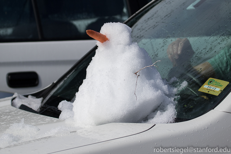 windshield snowperson